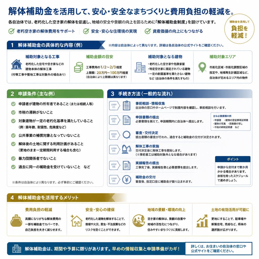 解体補助金の概要