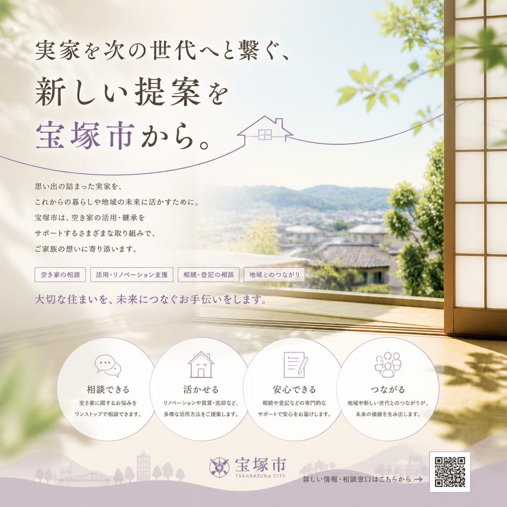 実家を次の世代へと繋ぐ、新しい提案を宝塚市から。