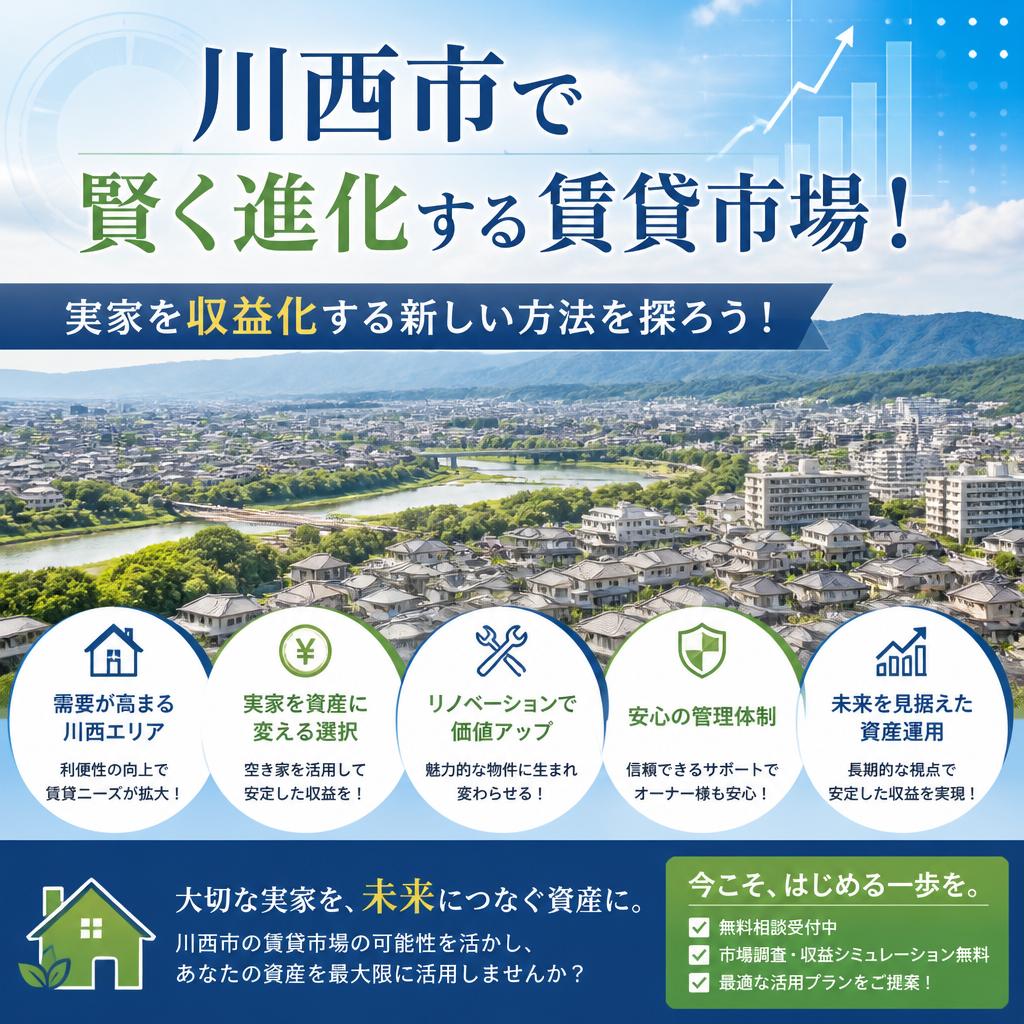 川西市で賢く進化する賃貸市場！実家を収益化する新しい方法を探ろう！