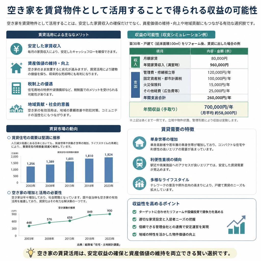 収益化の第一歩：賃貸物件としての魅力