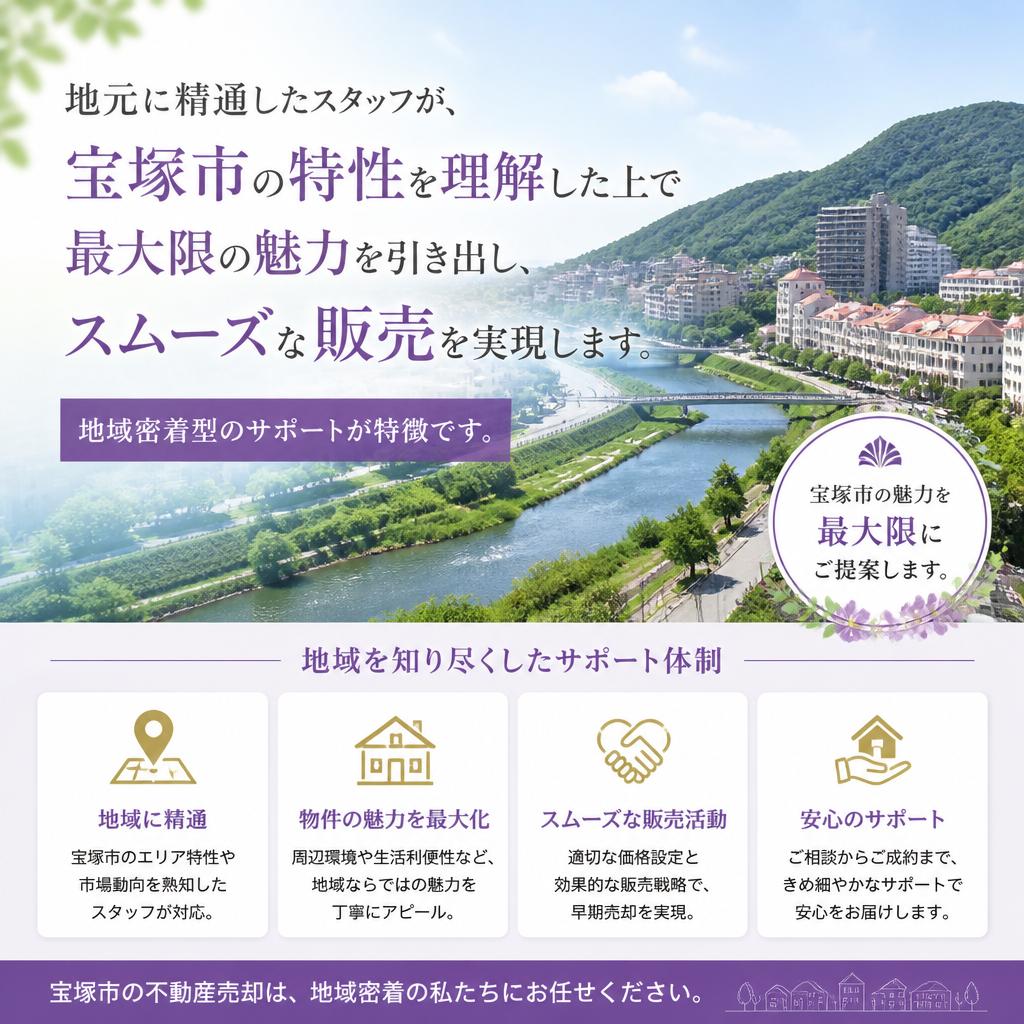 宝塚市の特性を活かした販売サポート