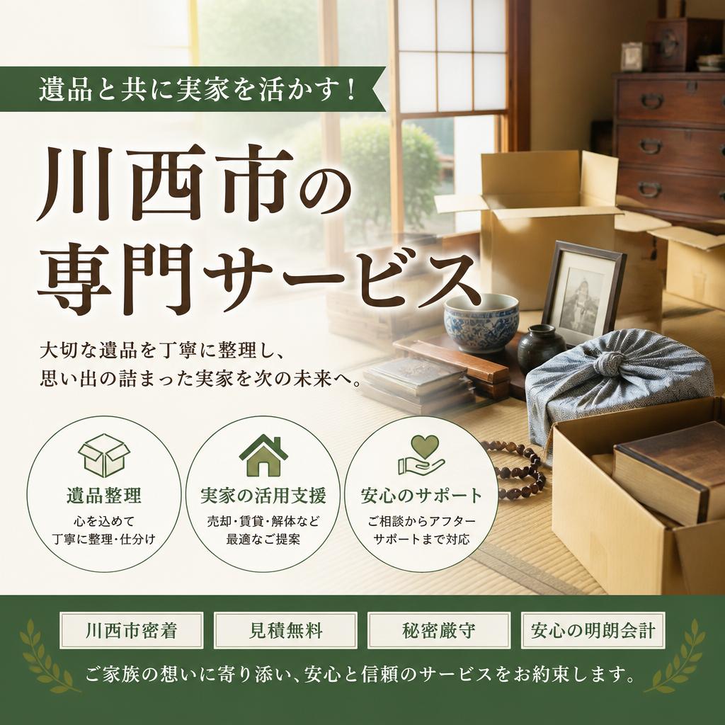 遺品と共に実家を活かす！川西市の専門サービス