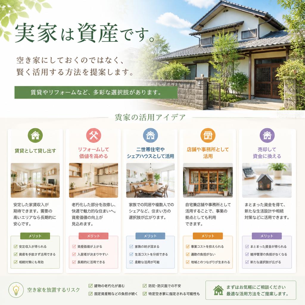 実家の活用方法とは？