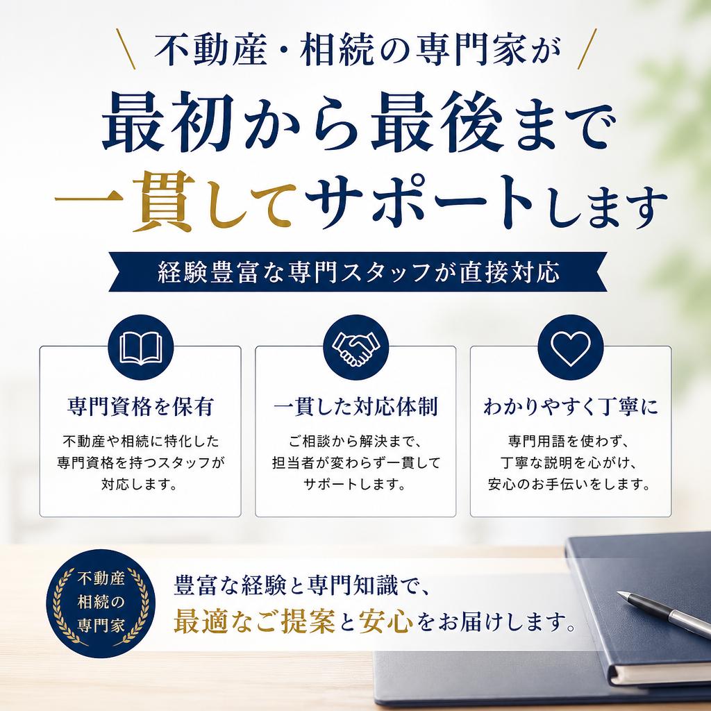 専門スタッフによる丁寧な対応