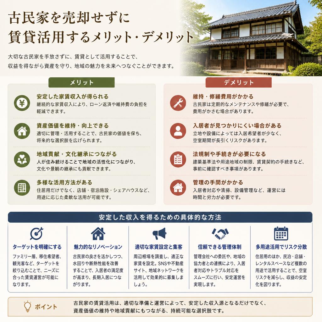 賃貸活用のメリットとデメリット