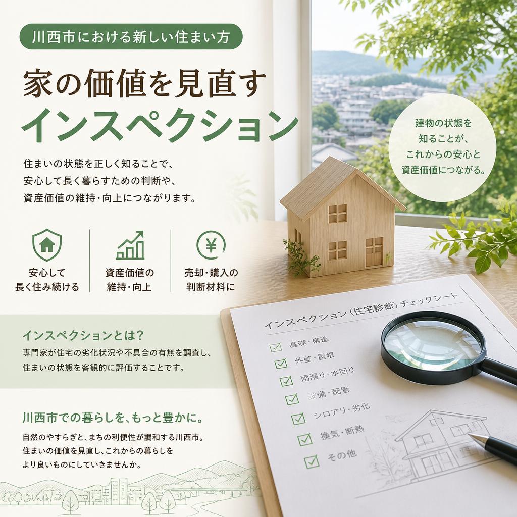 川西市における新しい住まい方：家の価値を見直すインスペクション