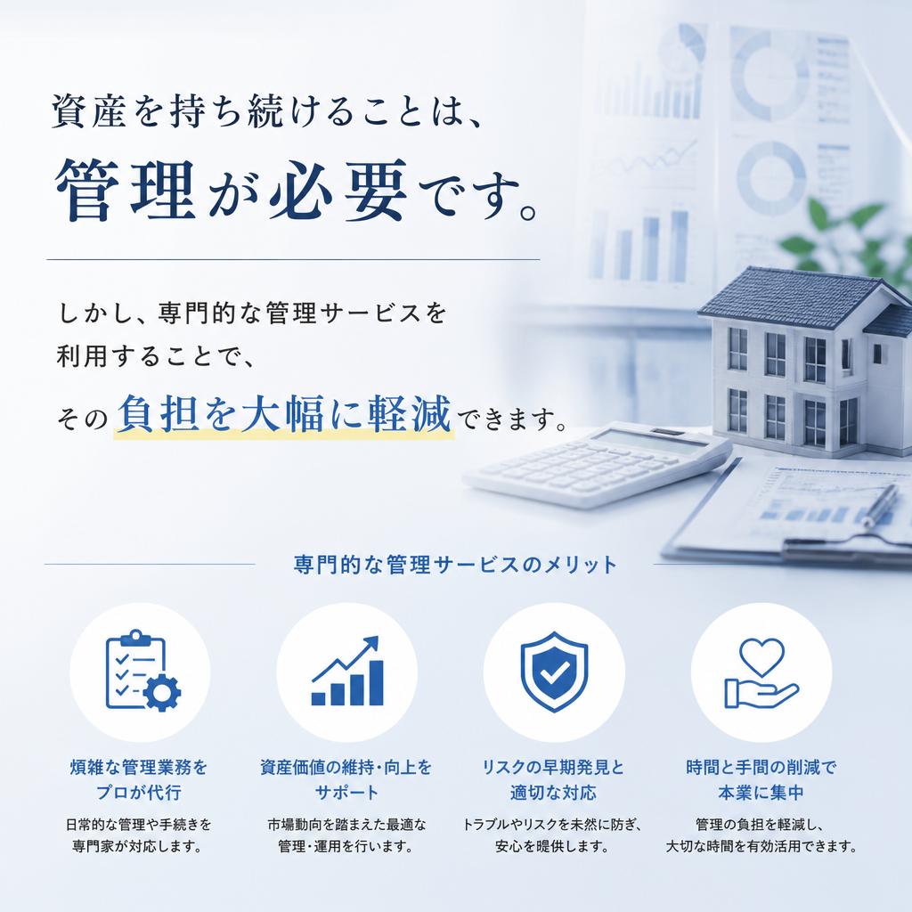 管理の負担を軽減するサービス