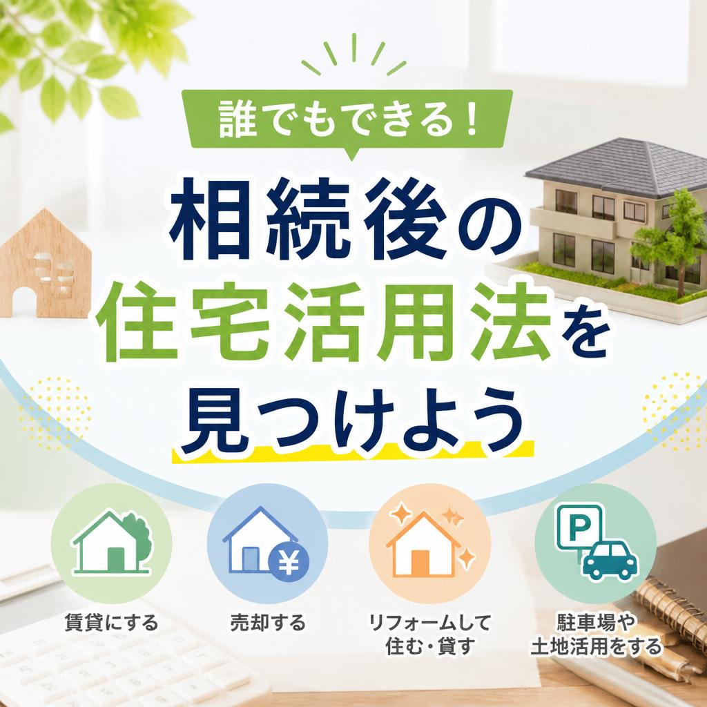 誰でもできる！相続後の住宅活用法を見つけよう