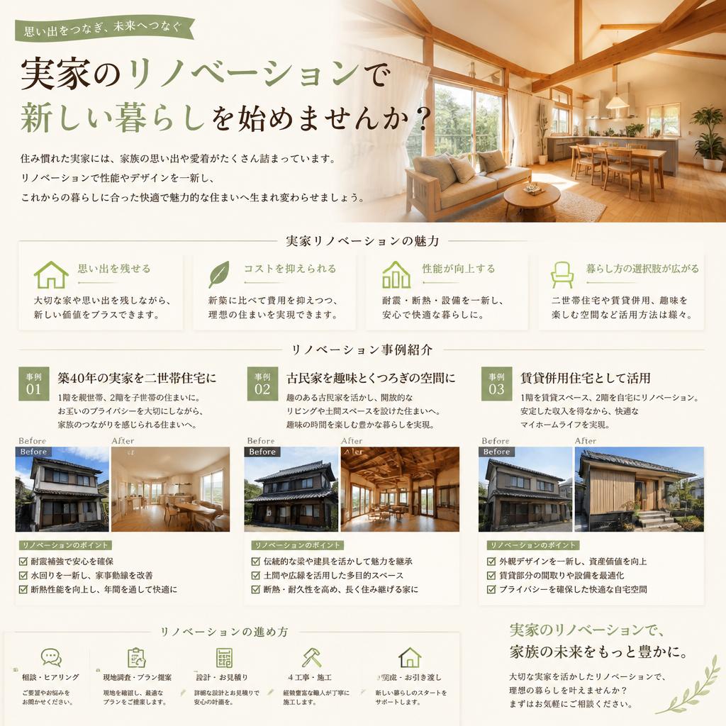 リノベーションで住宅を再生