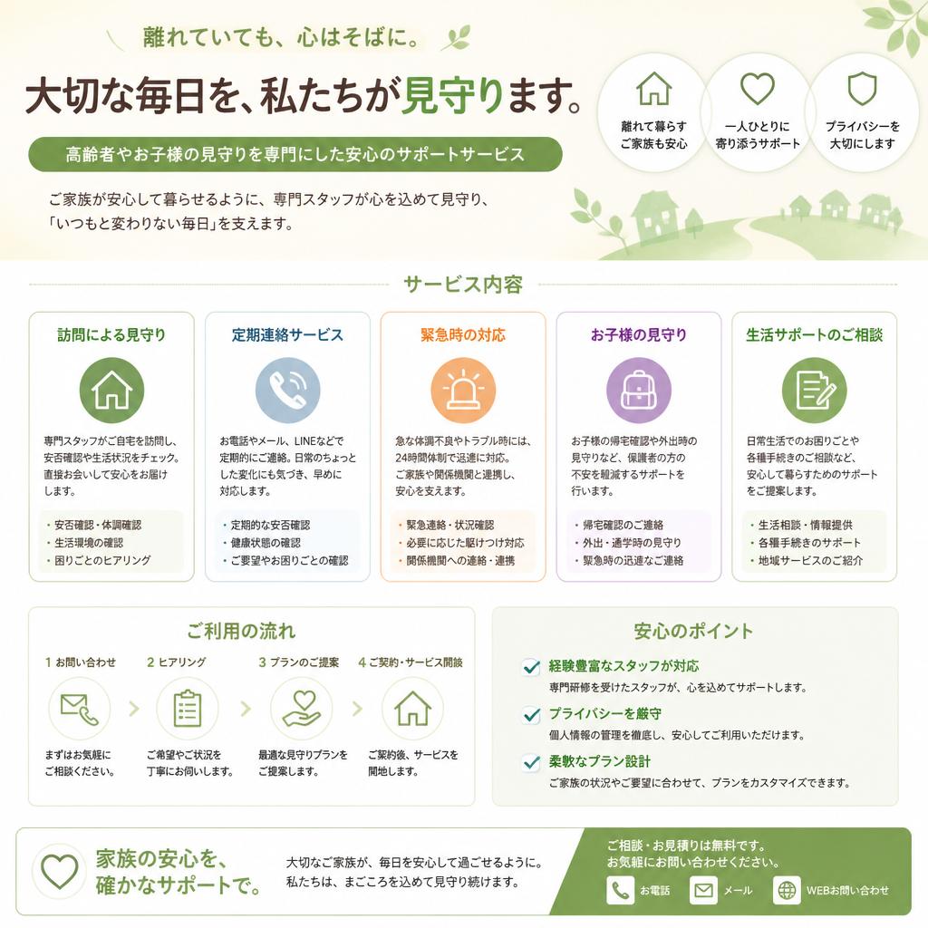見守りサービスの内容