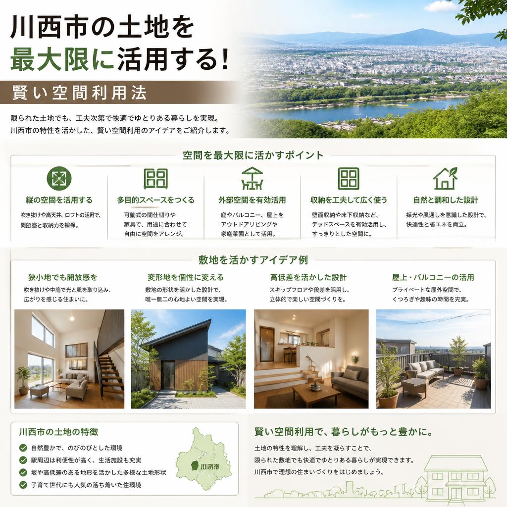 川西市の土地を最大限に活用する！賢い空間利用法
