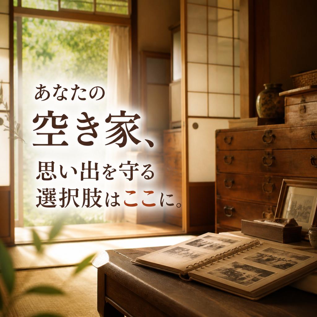 あなたの空き家、思い出を守る選択肢はここに。