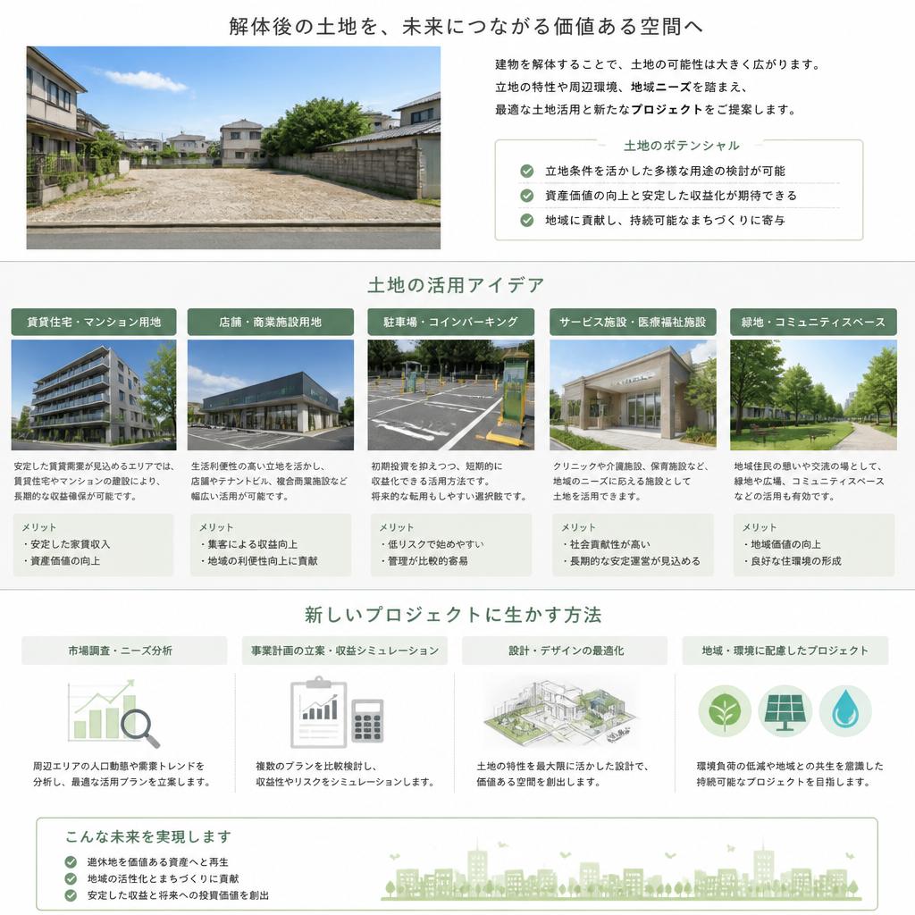 解体後の活用方法