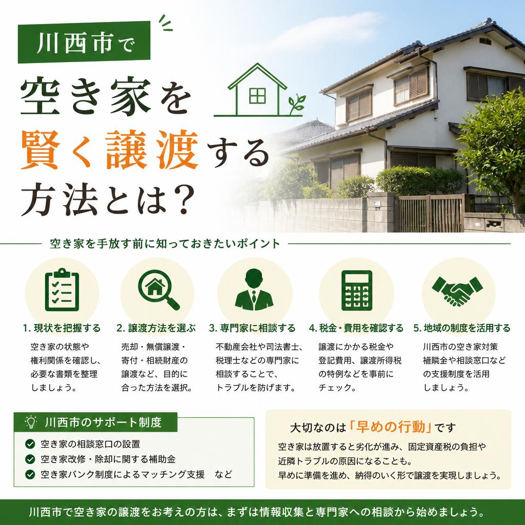 川西市で空き家を賢く譲渡する方法とは？