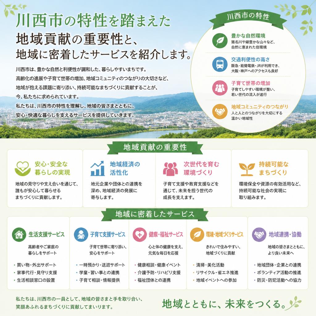 地域に根ざした信頼のサポート