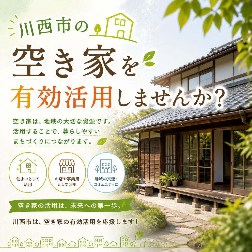 川西市の空き家を有効活用しませんか？