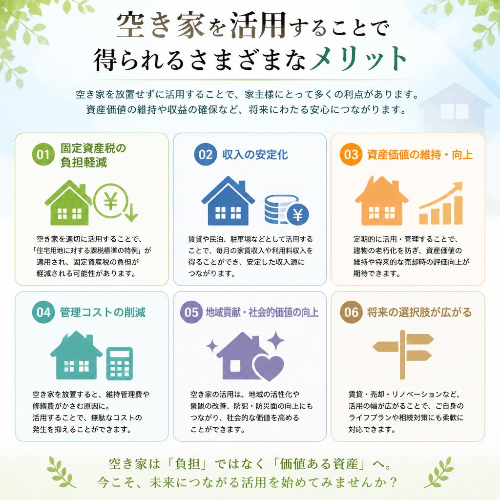空き家活用のメリット