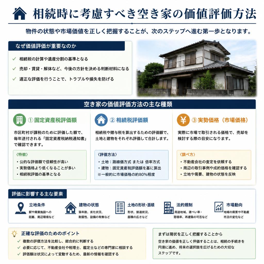 相続に伴う空き家の評価ポイント