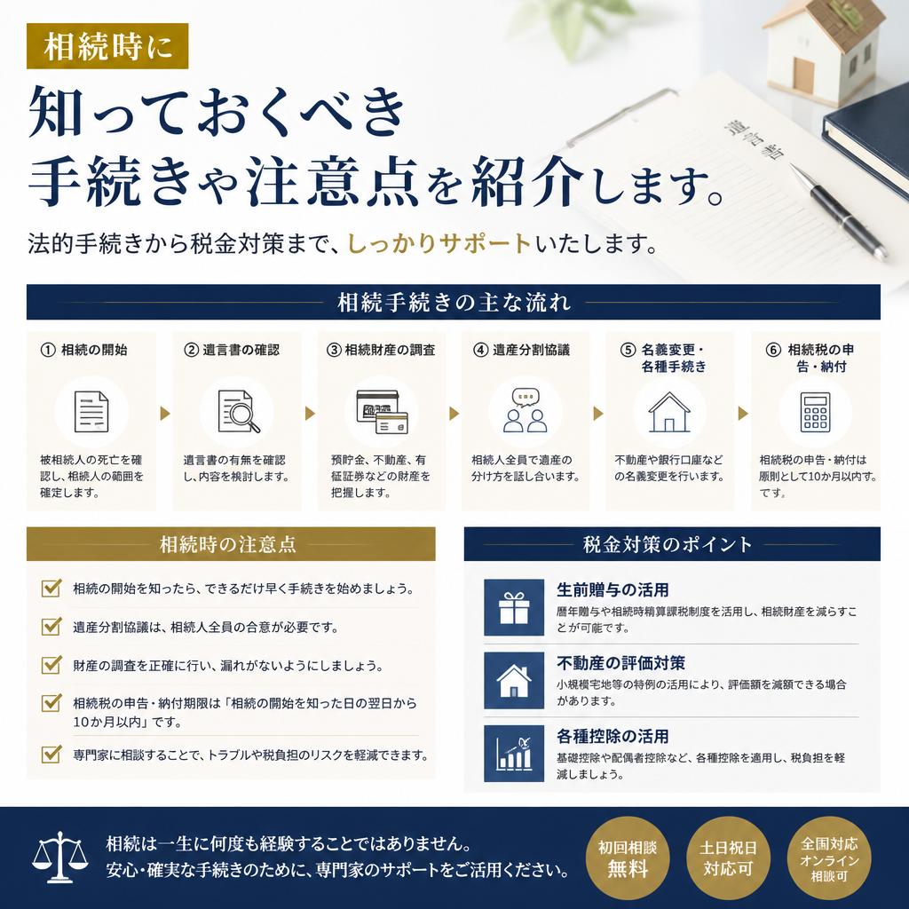 相続の手続きと注意点