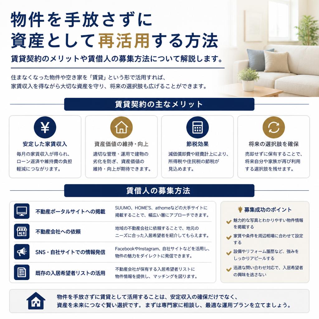 空き家を賃貸物件として活用する