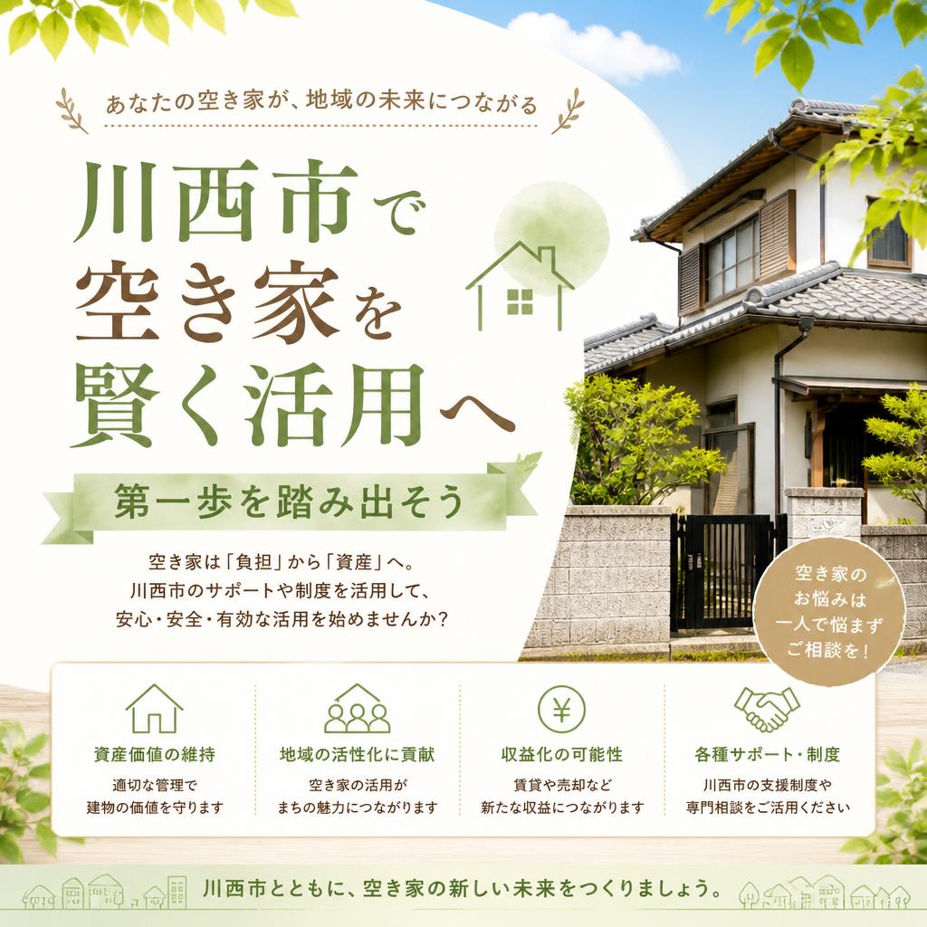 川西市で空き家を賢く活用への第一歩を踏み出そう