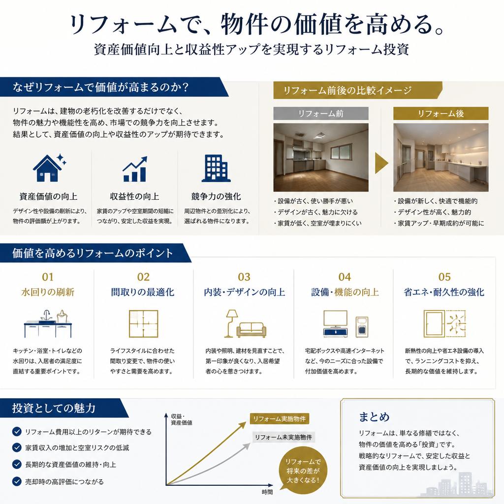 リフォームでの資産価値向上
