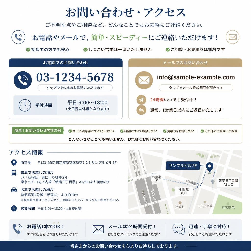 7. お問い合わせ・アクセス