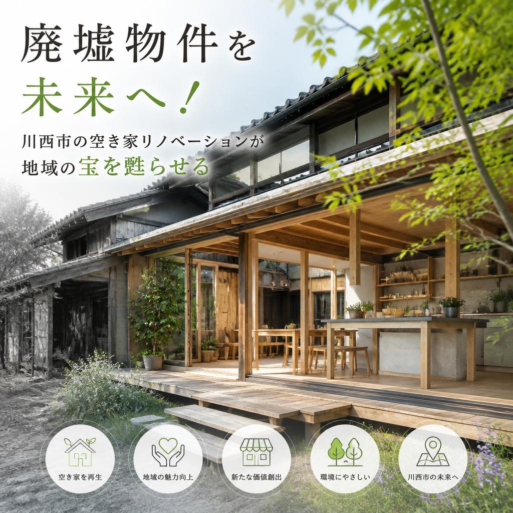 廃墟物件を未来へ！川西市の空き家リノベーションが地域の宝を甦らせる