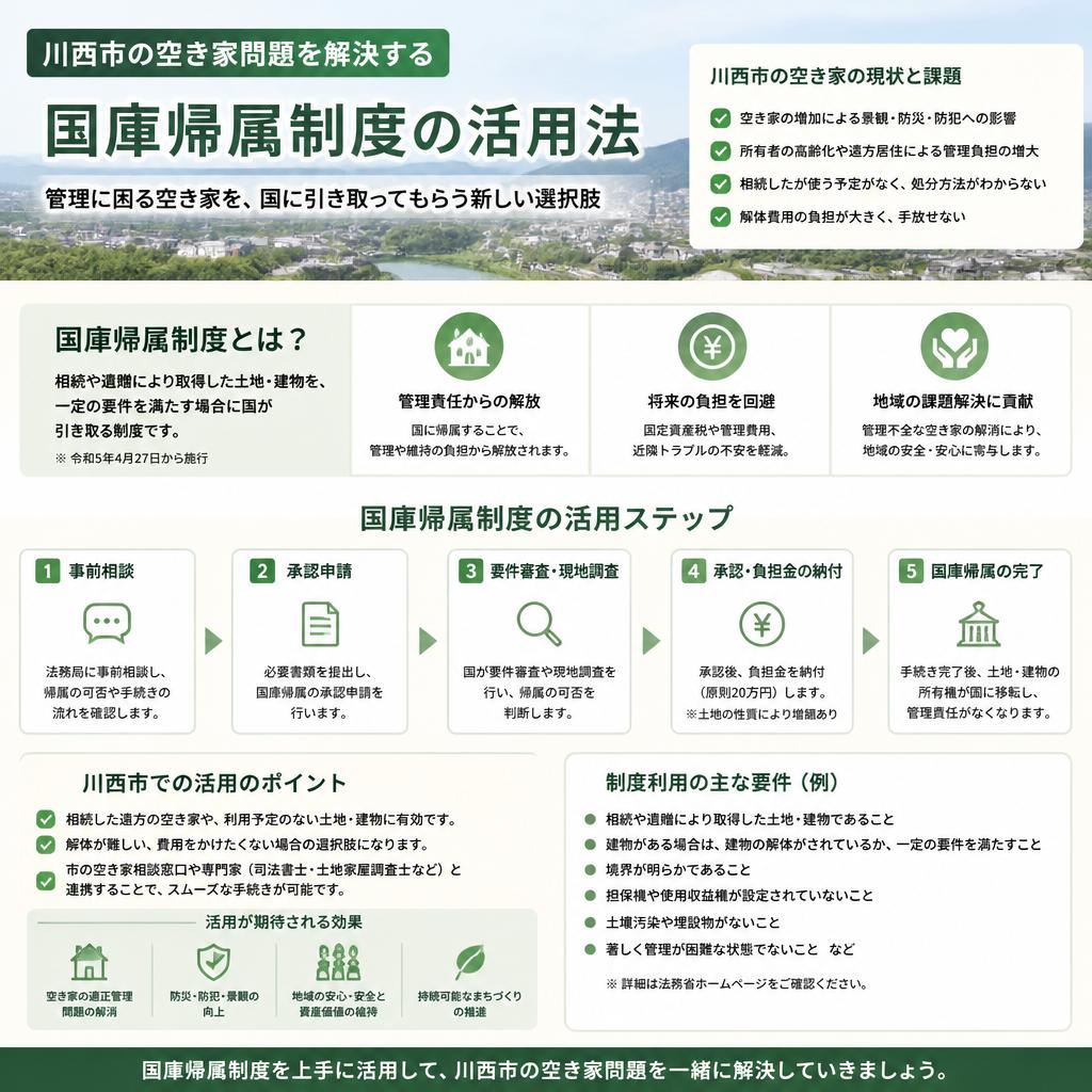 川西市の空き家問題を解決する、国庫帰属制度の活用法