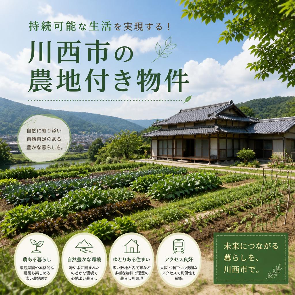 持続可能な生活を実現する！川西市の農地付き物件