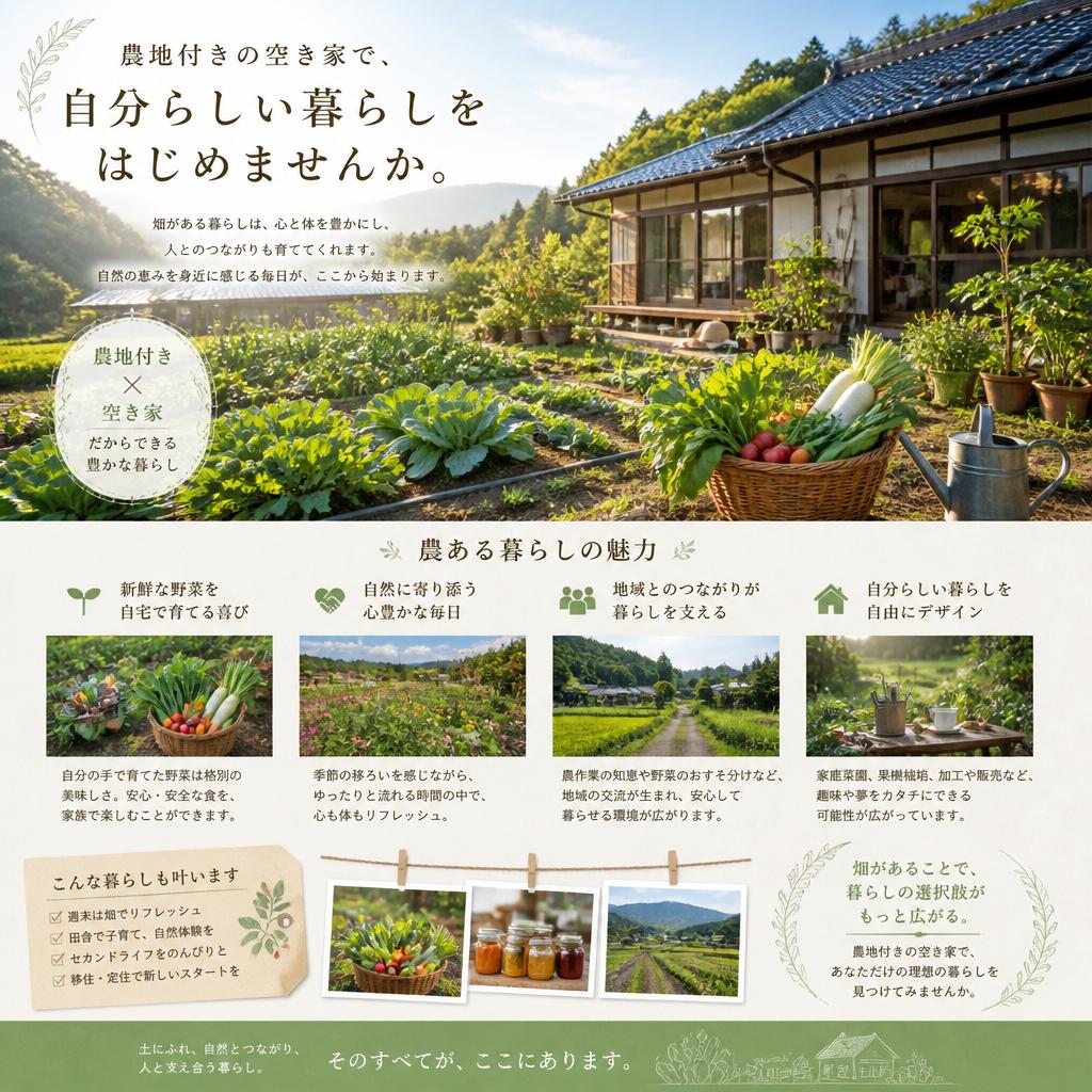 農地を活用した生活スタイル