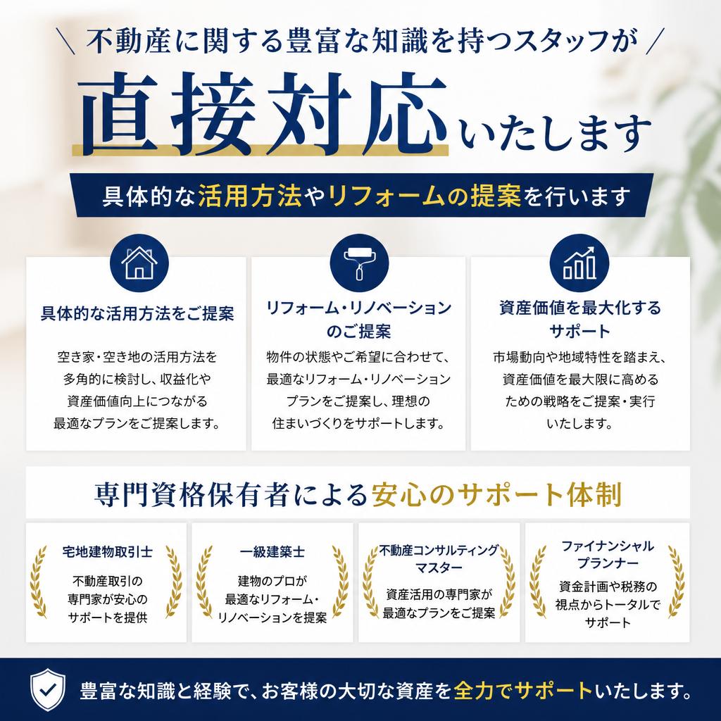 専門スタッフがサポート