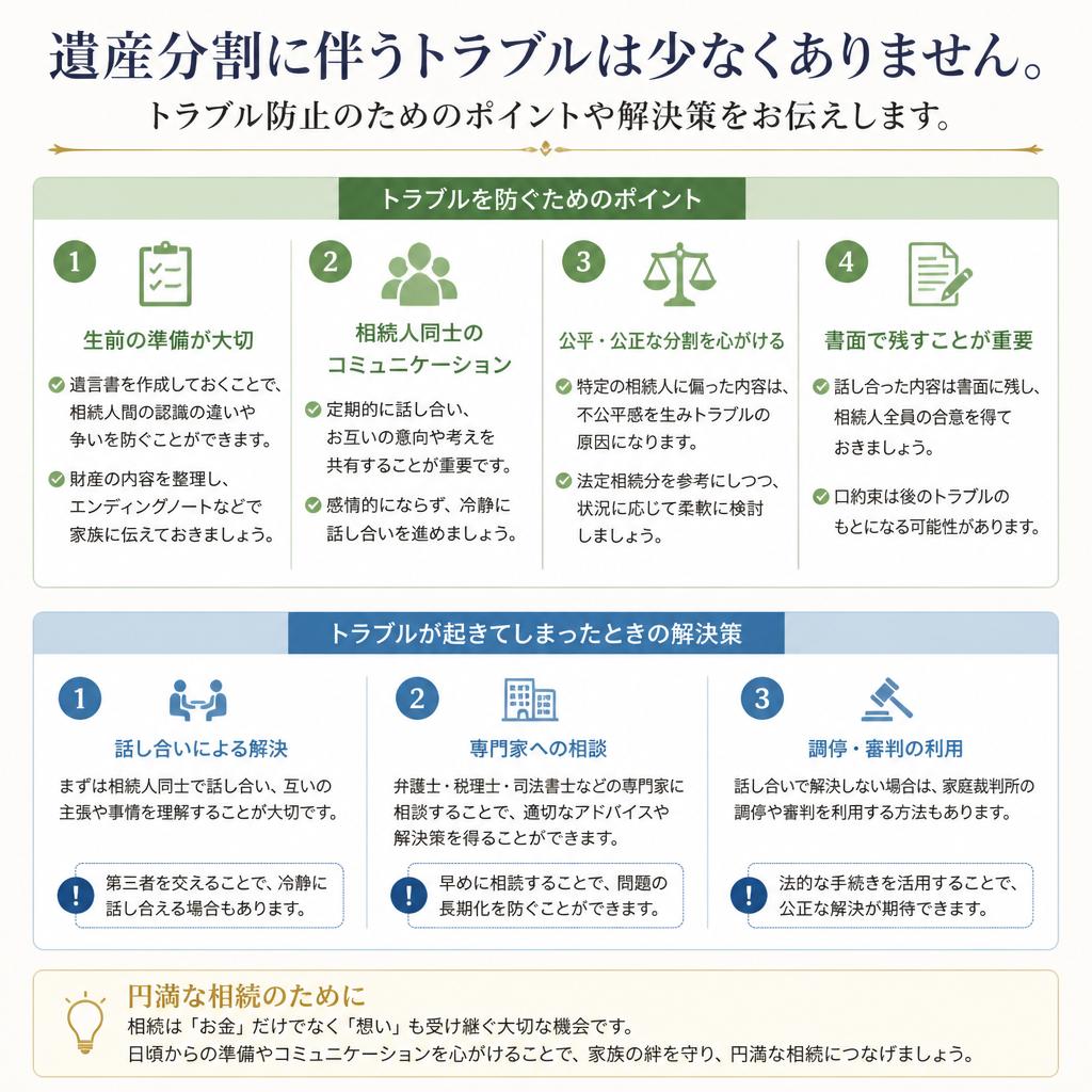 遺産分割のトラブルとその対処法