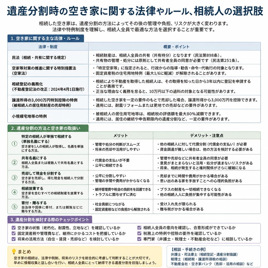遺産分割と空き家の関連性