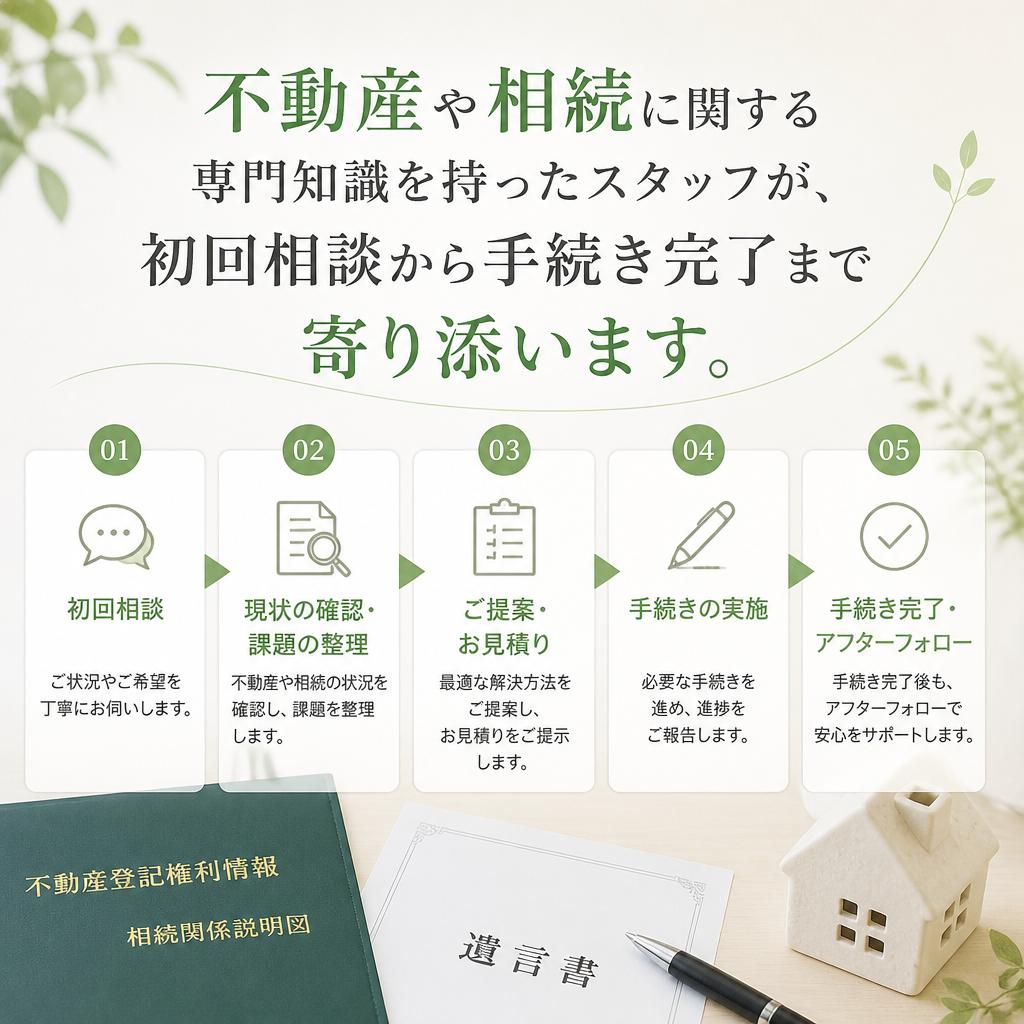 専門スタッフによる一貫サポート