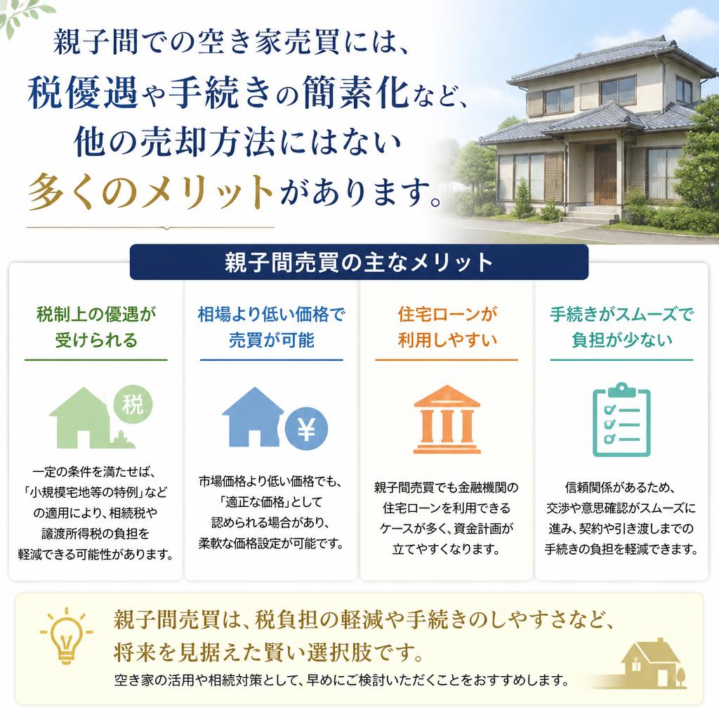 親子間売買のメリット