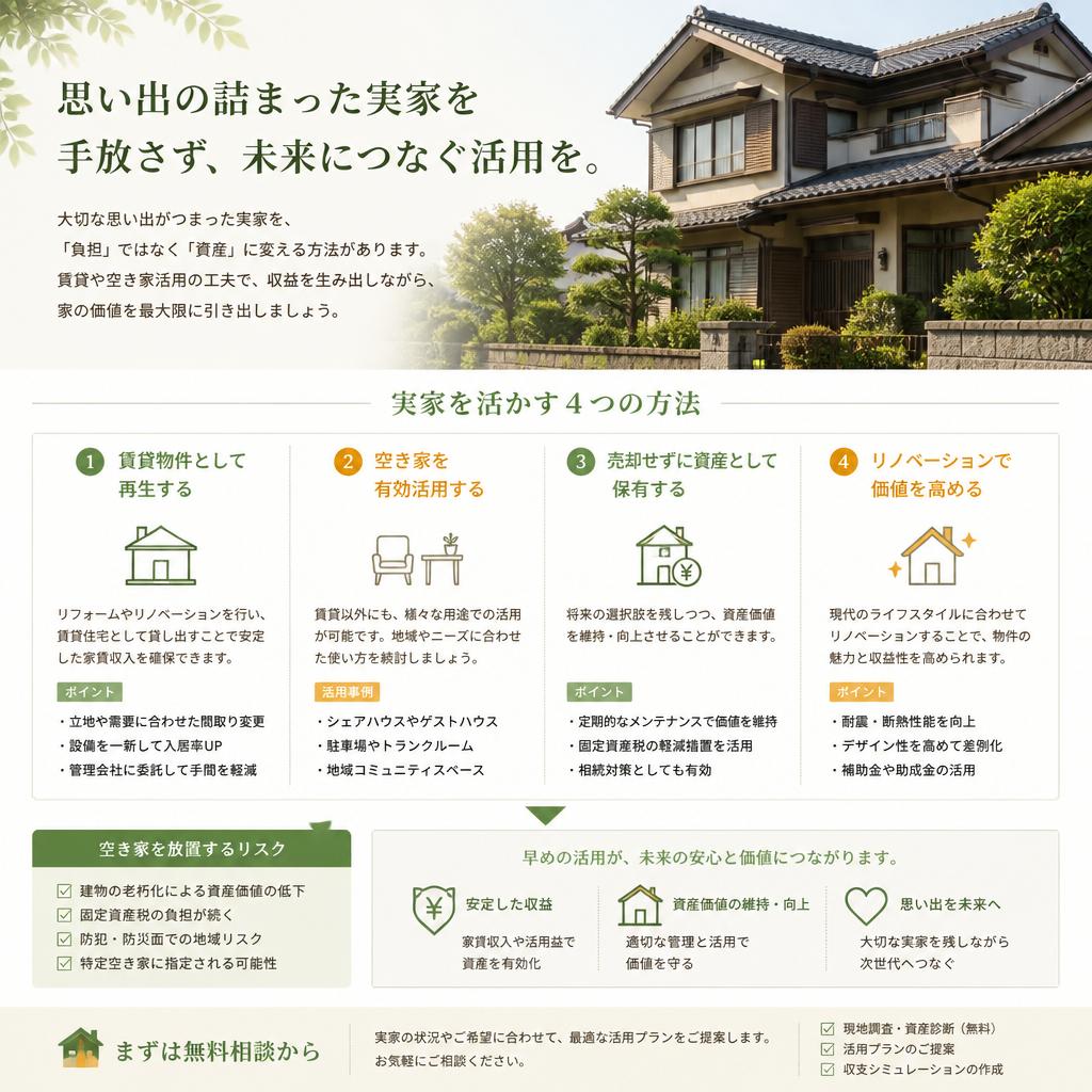 実家を活用する知恵