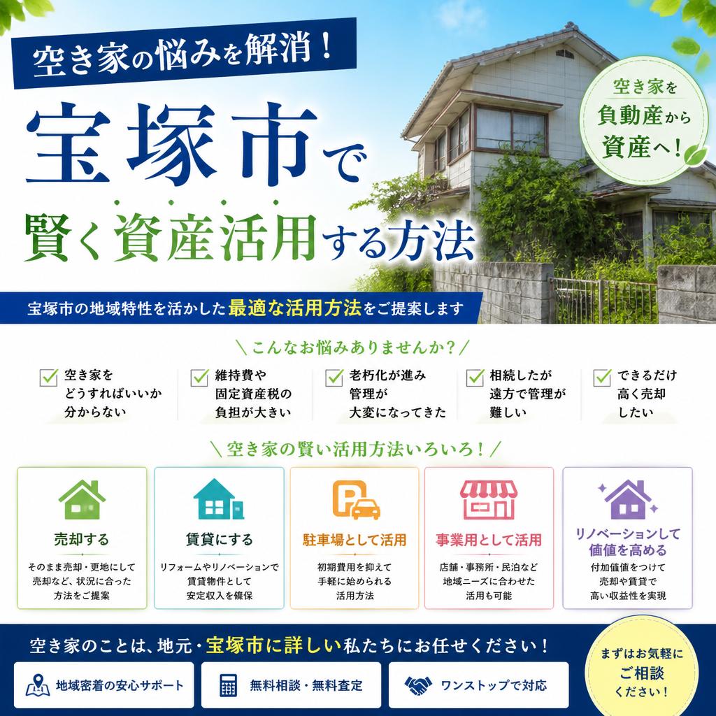 空き家の悩みを解消！宝塚市で賢く資産活用する方法