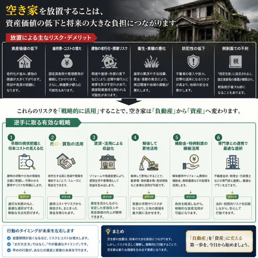 2. 空き家を持つことのリスクとデメリット