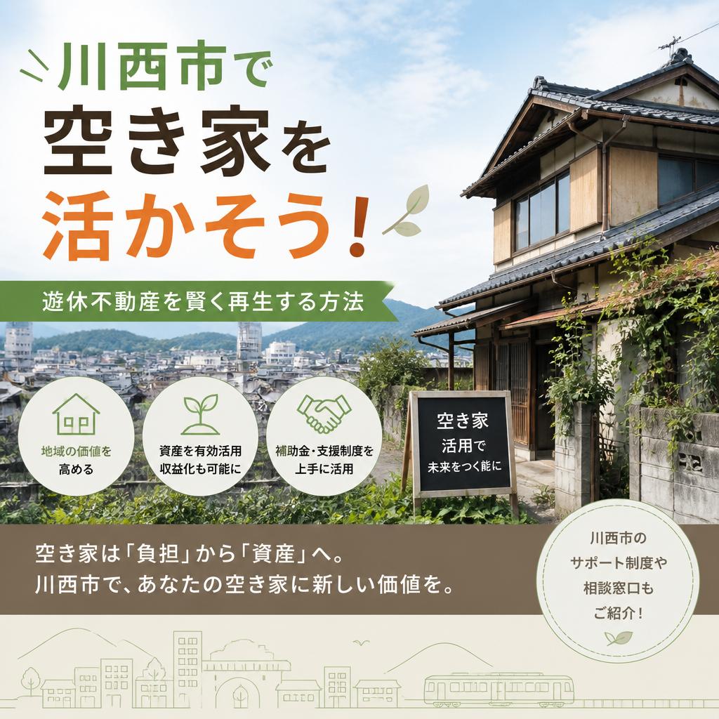 川西市で空き家を活かそう！遊休不動産を賢く再生する方法