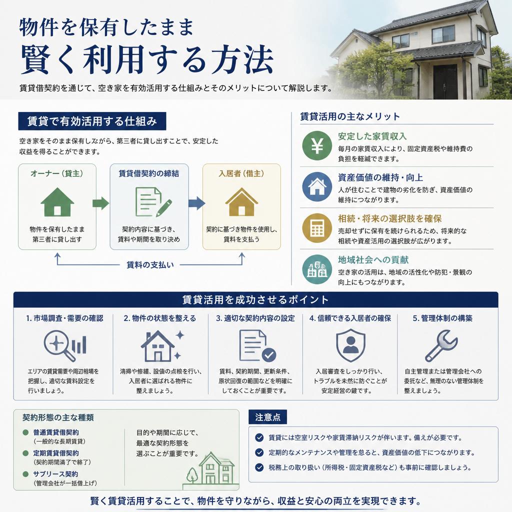 遊休不動産の新たな活用法