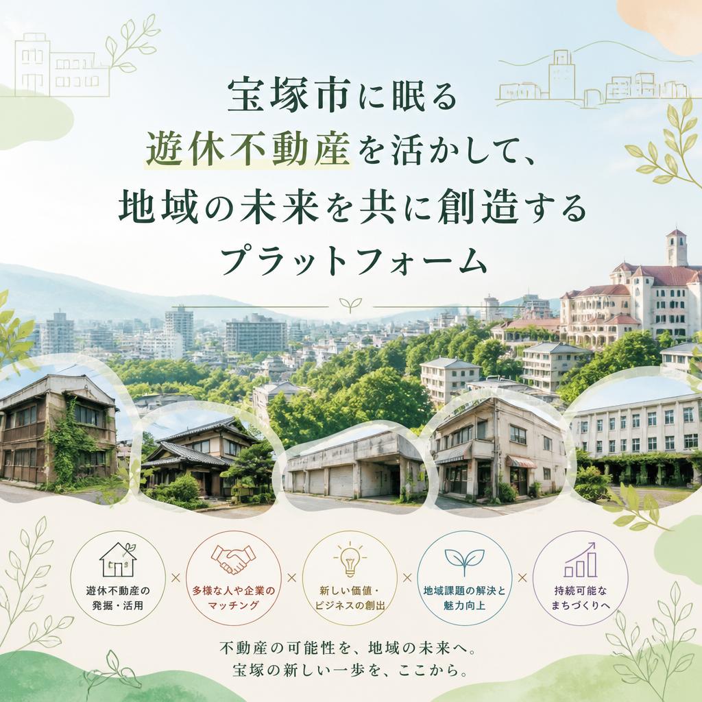 宝塚市に眠る遊休不動産を活かして、地域の未来を共に創造するプラットフォーム