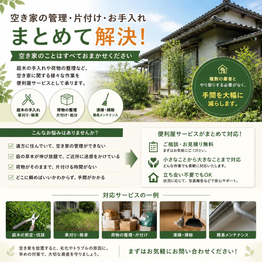便利屋サービスで手間を軽減