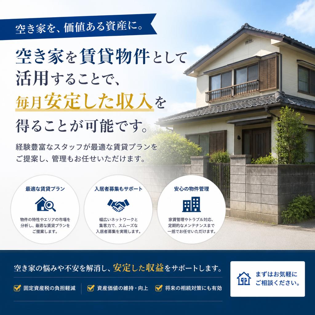 賃貸提案で安定収入を実現