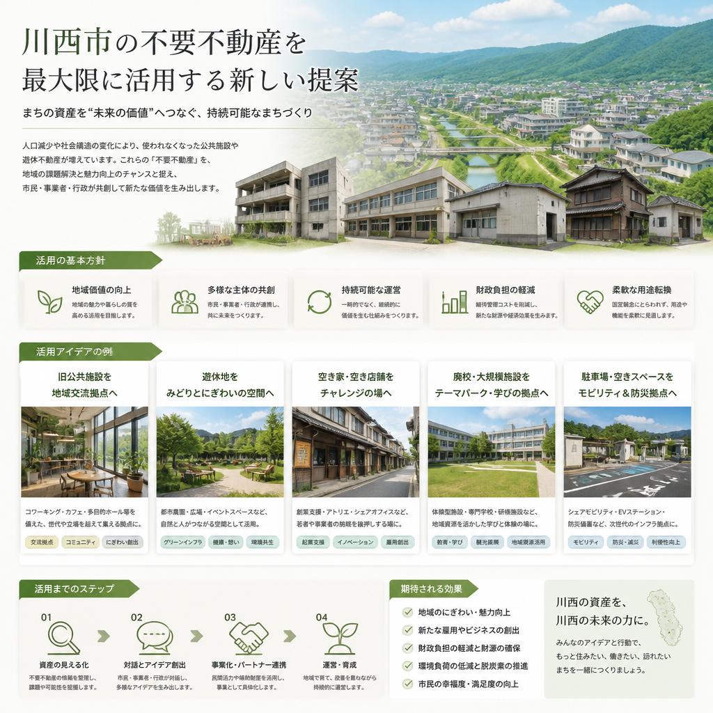 川西市の不要不動産を最大限に活用する新しい提案