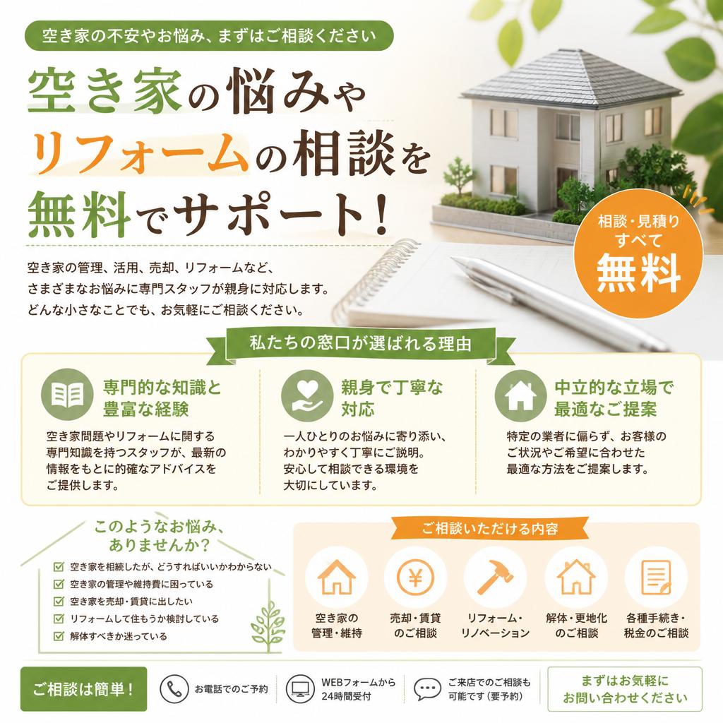 専門スタッフによる無料相談窓口