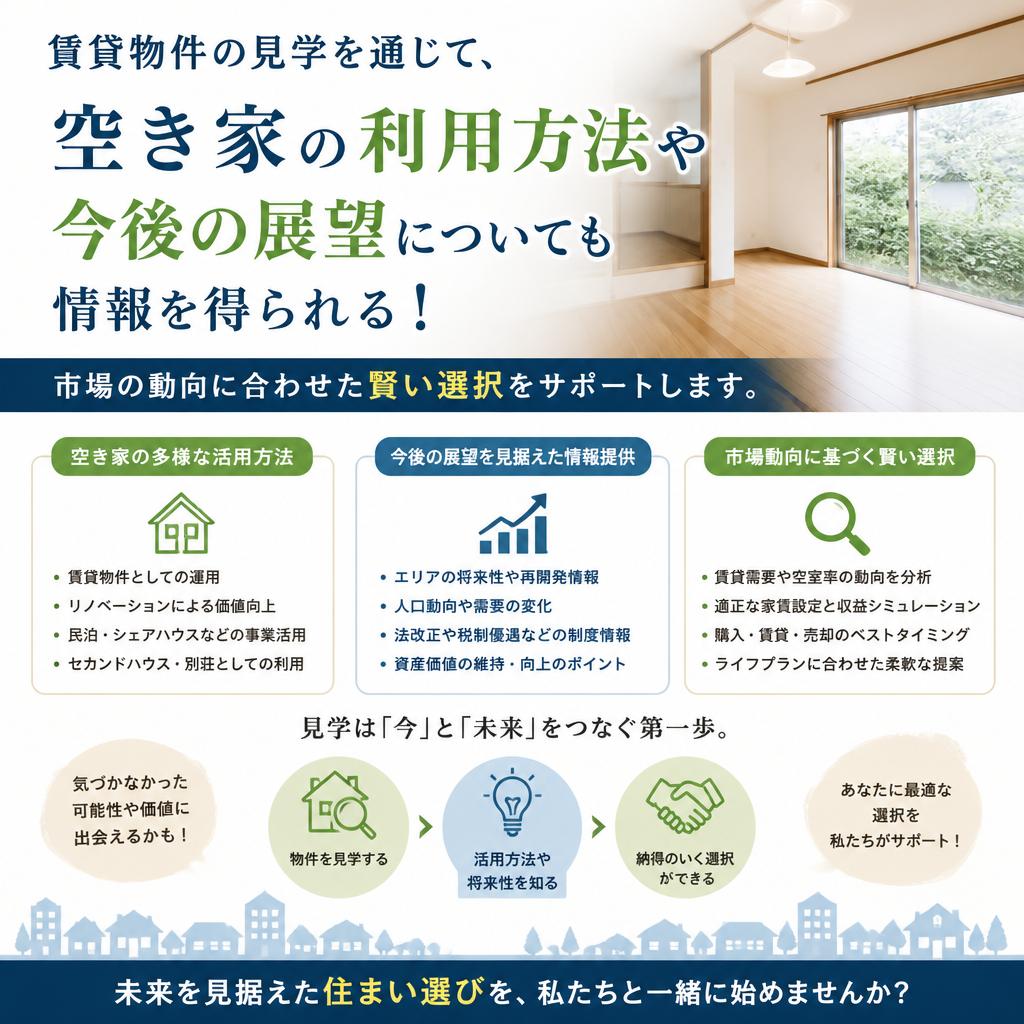 地域の賃貸物件見学の機会