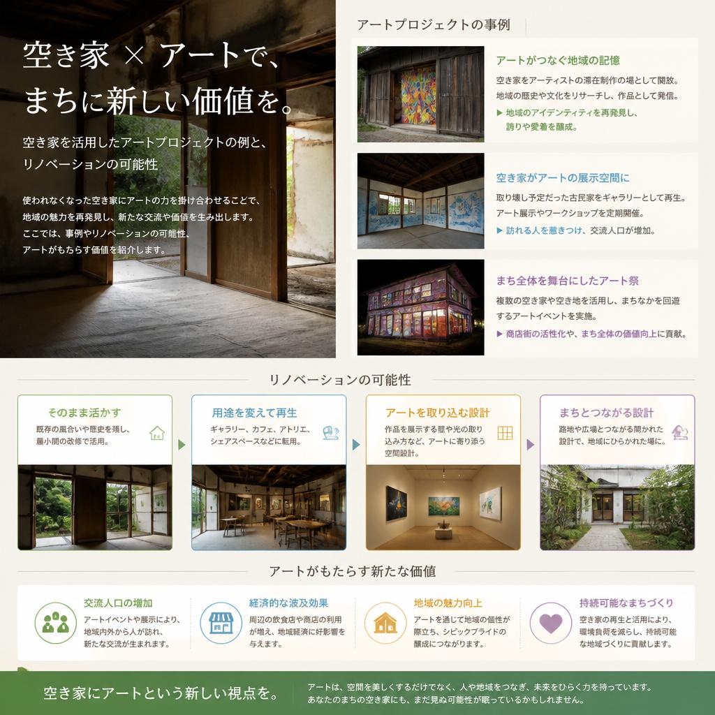 アートで彩る空き家の可能性