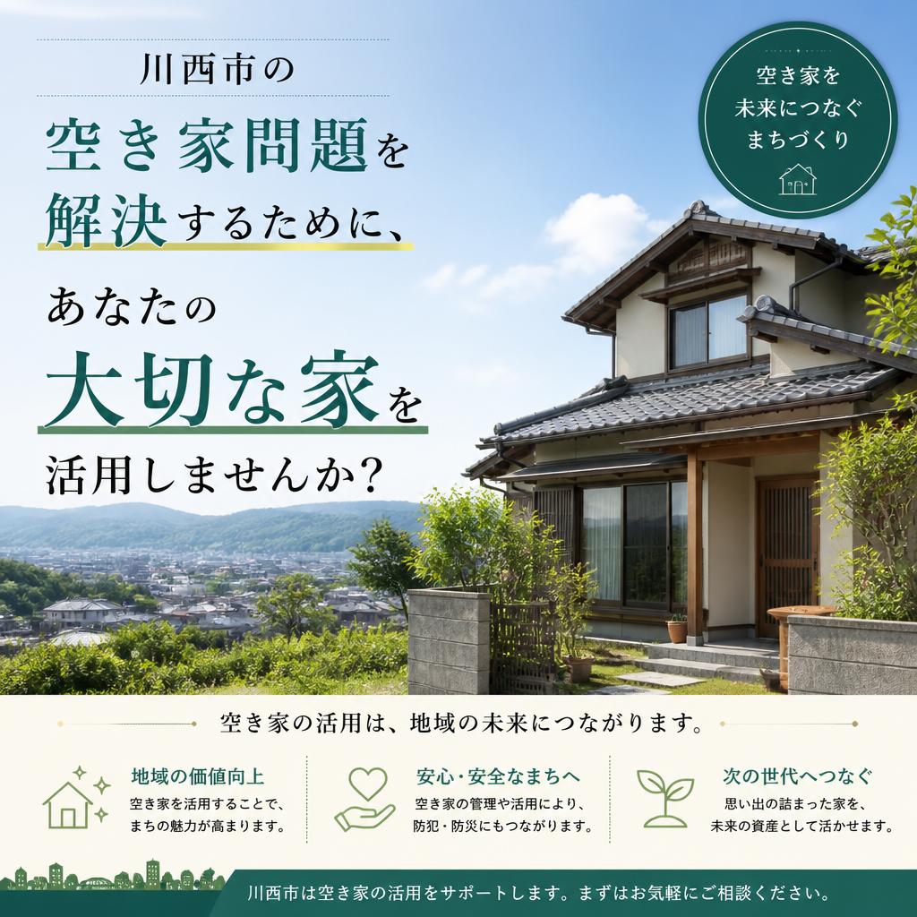 川西市の空き家問題を解決するために、あなたの大切な家を活用しませんか？
