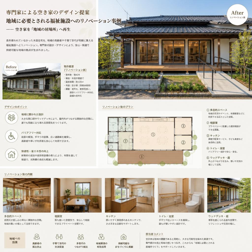 3. デザイン提案で魅力的な空き家に